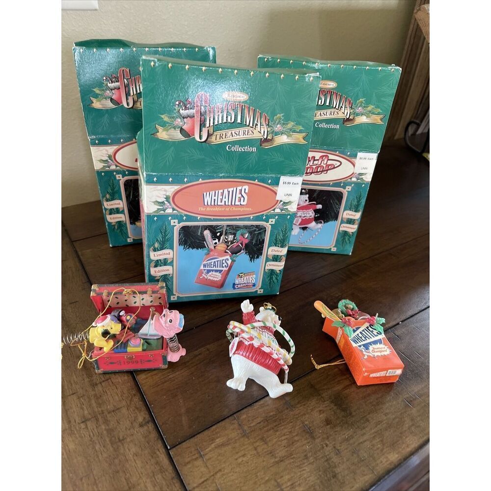 Enesco 1999 Wheatley’s  Slinky and Hula Hoop Limited Christmas Treasures